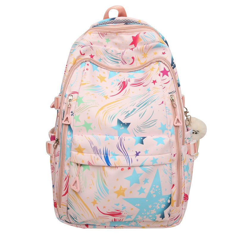 Women's Printing Early High College Korean Style Middle School Students' Schoolbags
