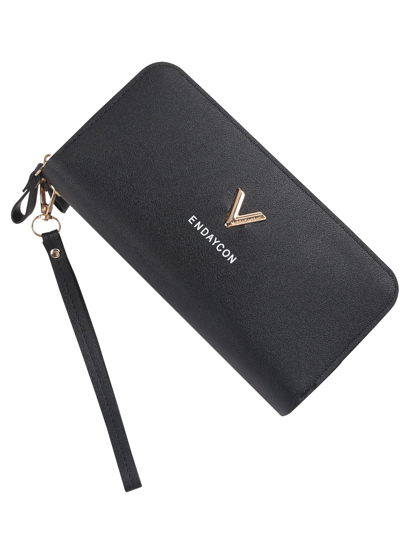 Women's Fashion Simple Lychee Pattern Large Capacity Ladies Wallets