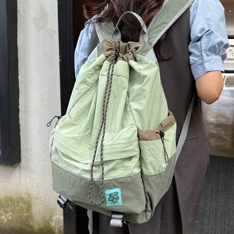 Summer Lightweight Drawstring Pull String Large Backpacks