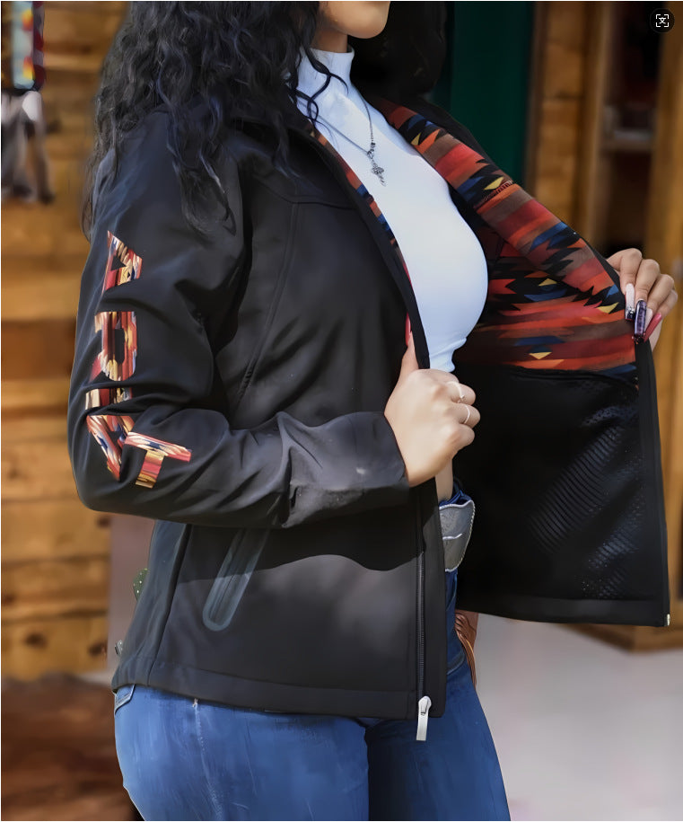 Women's Trends Slim Denim Stand-up Collar High-grade Jackets