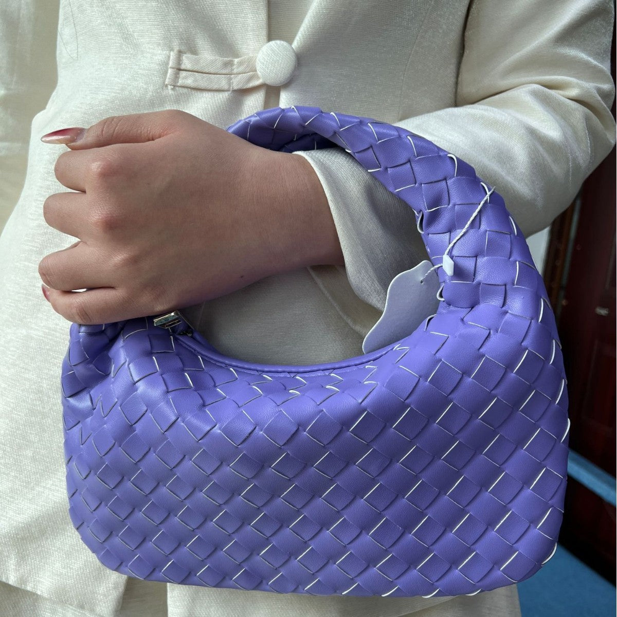 Women's Western Style Knotted Woven Large Handbags