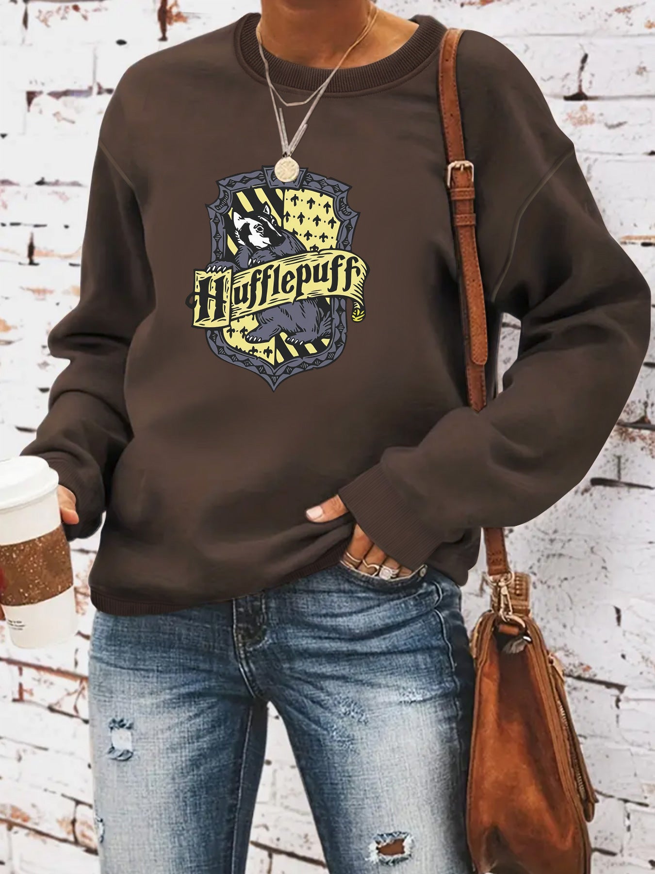 Stylish Women's Round Neck Trends Long-sleeved Tops
