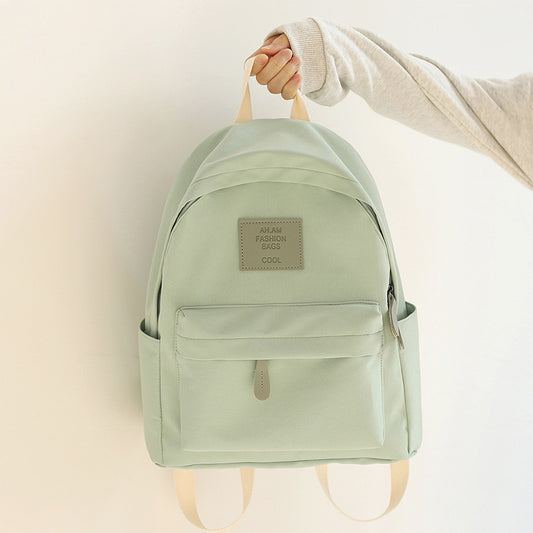 Mori Solid Color Female Korean Style Junior Backpacks