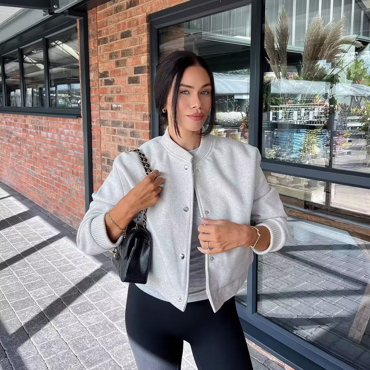 Women's Casual Long Sleeve Soft Bomber Coats