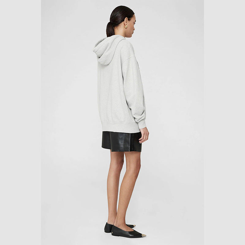 Women's Niche Front Printed White Edge Classic Sweaters