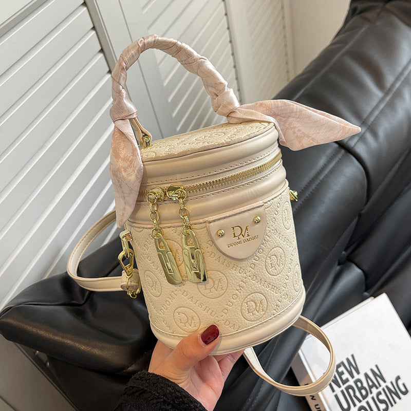 Women's New Cool High-grade Niche Cylinder Bags