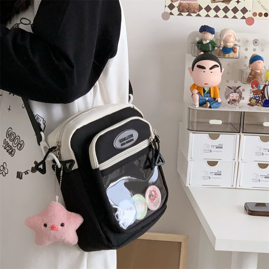 Transparent Millet Cartoon Pouch Tide Comic Crossbody Bags