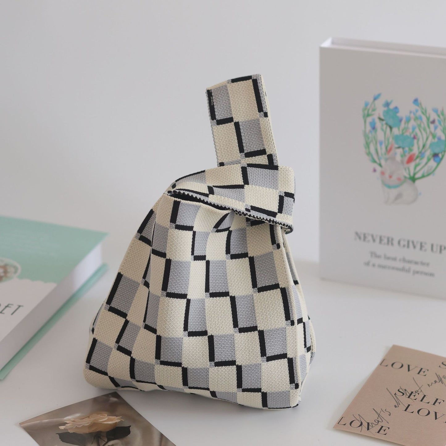 Women's Stylish Knitted Woven Vest Simple Handbags