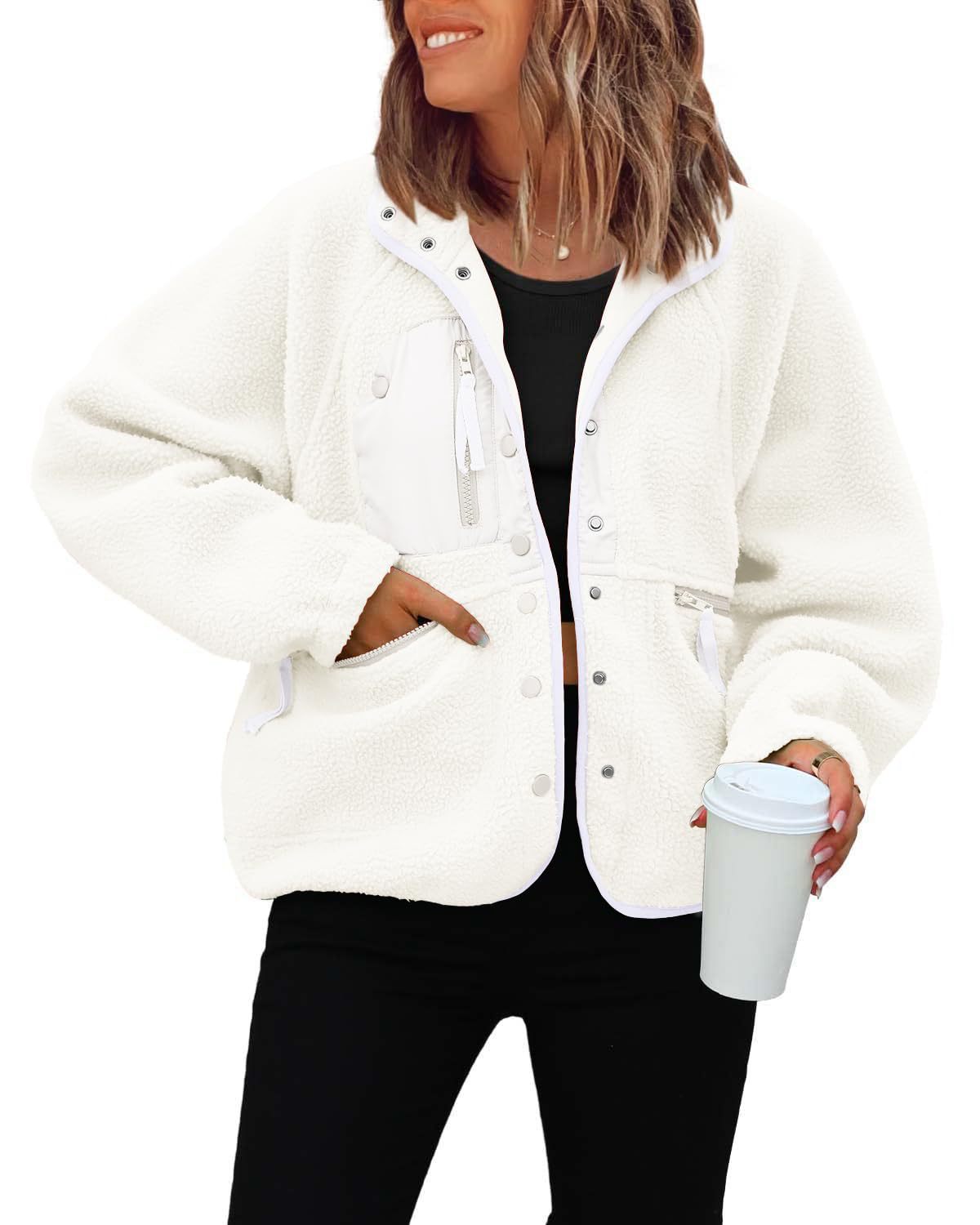 Women's Graceful Polar Fleece Sports Leisure Jackets