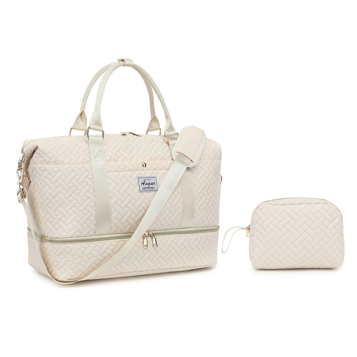 Women's & Men's Hair Fashion Embroidery Thread Rhombus Dry Travel Bags