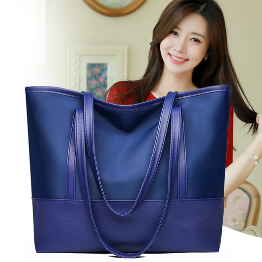 Cloth Large Capacity Totes Fashion Contrast Shoulder Bags