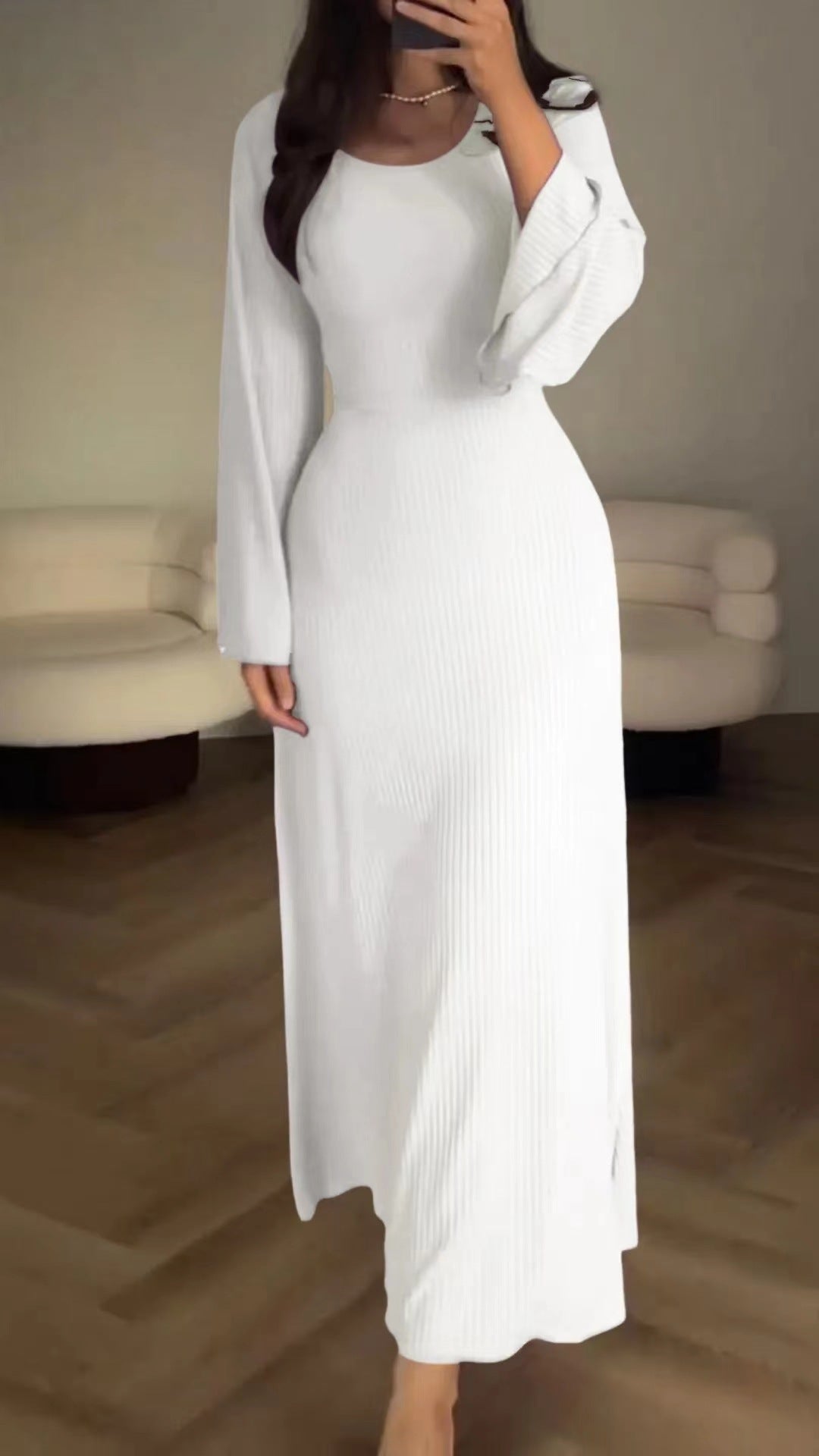 Women's Long Sleeve Loose Leisure Professional Dress