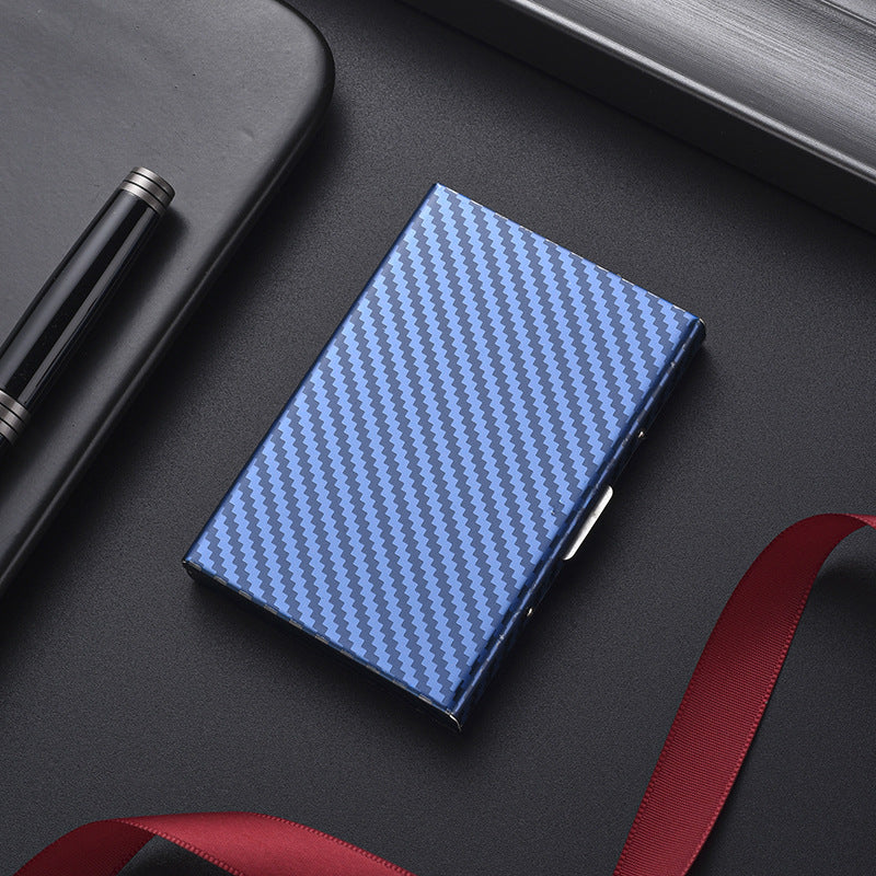 Women's & Men's & Metal Stainless Steel Box For Card Holder