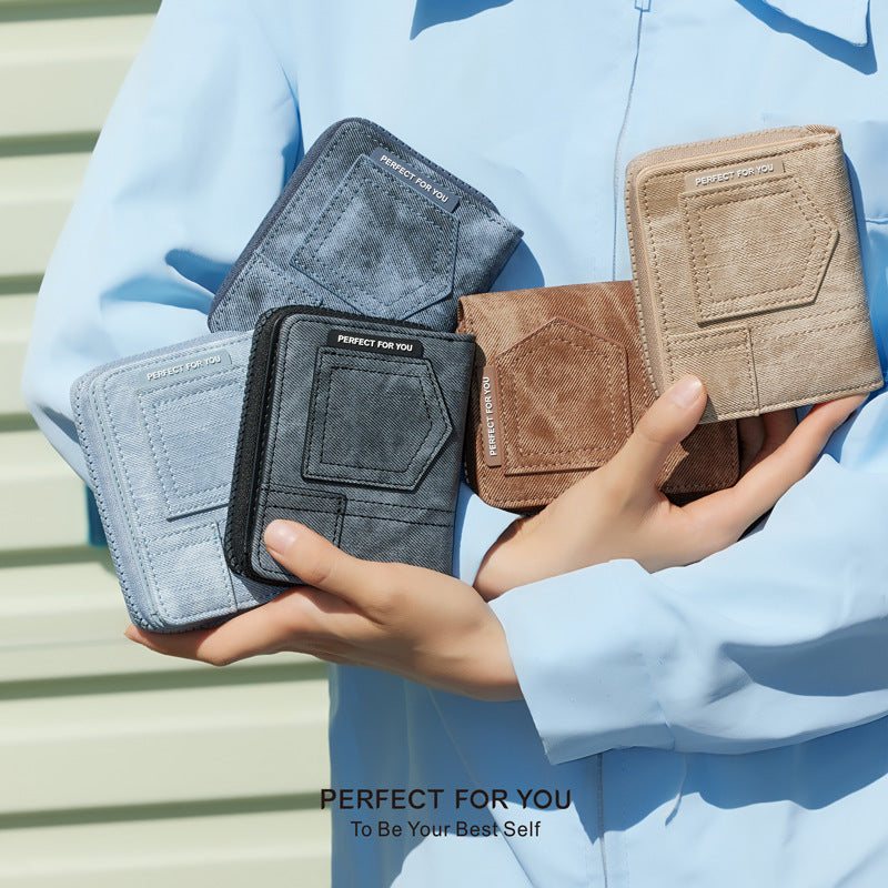 Women's Unique Slouchy Fashion Short High-grade Ladies Wallets