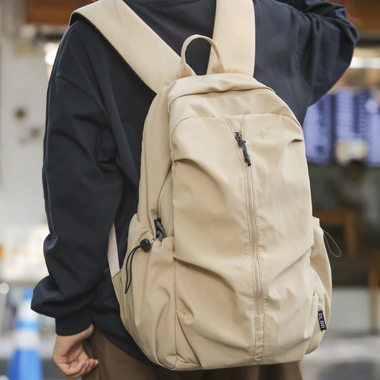 Women's & Men's & Female Junior High Large Capacity Nylon Backpacks