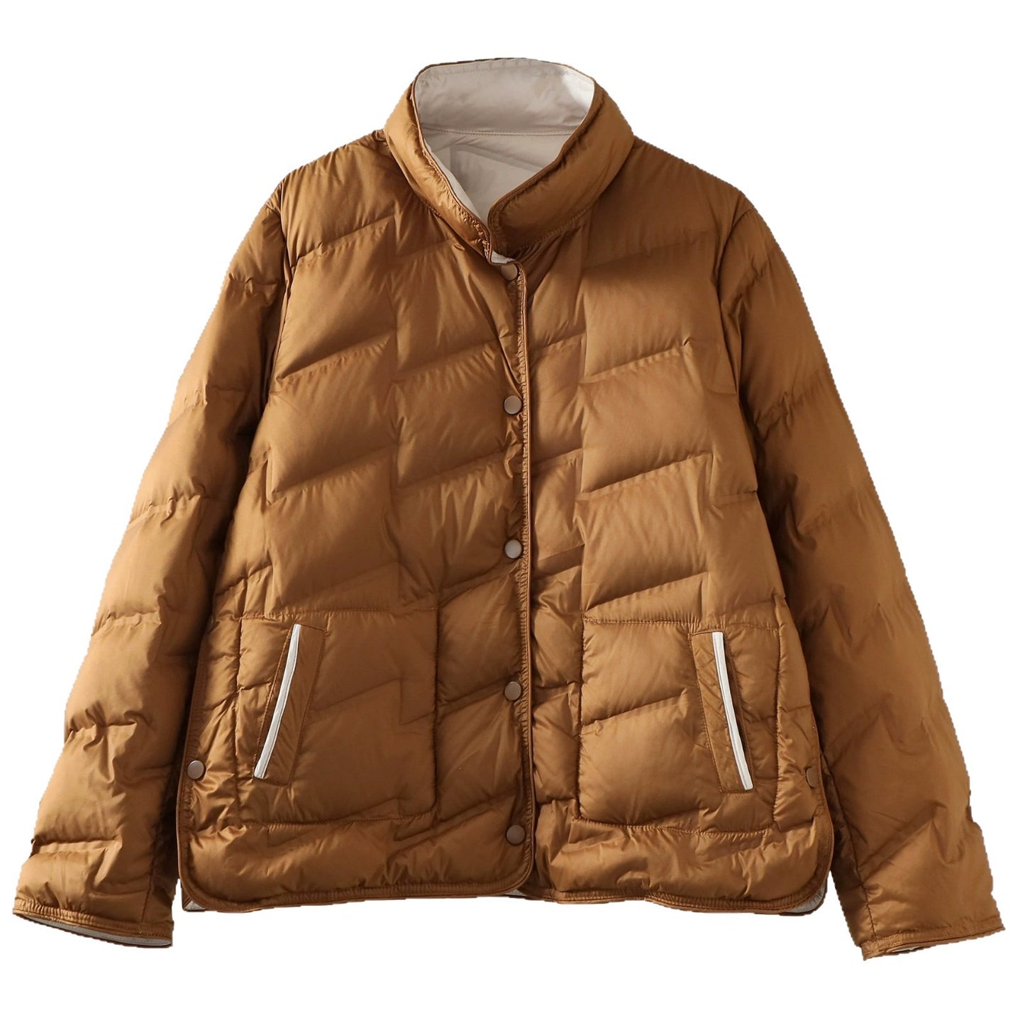 Women's Double-sided Wear Down Light Fashionable Solid Color Loose Jackets