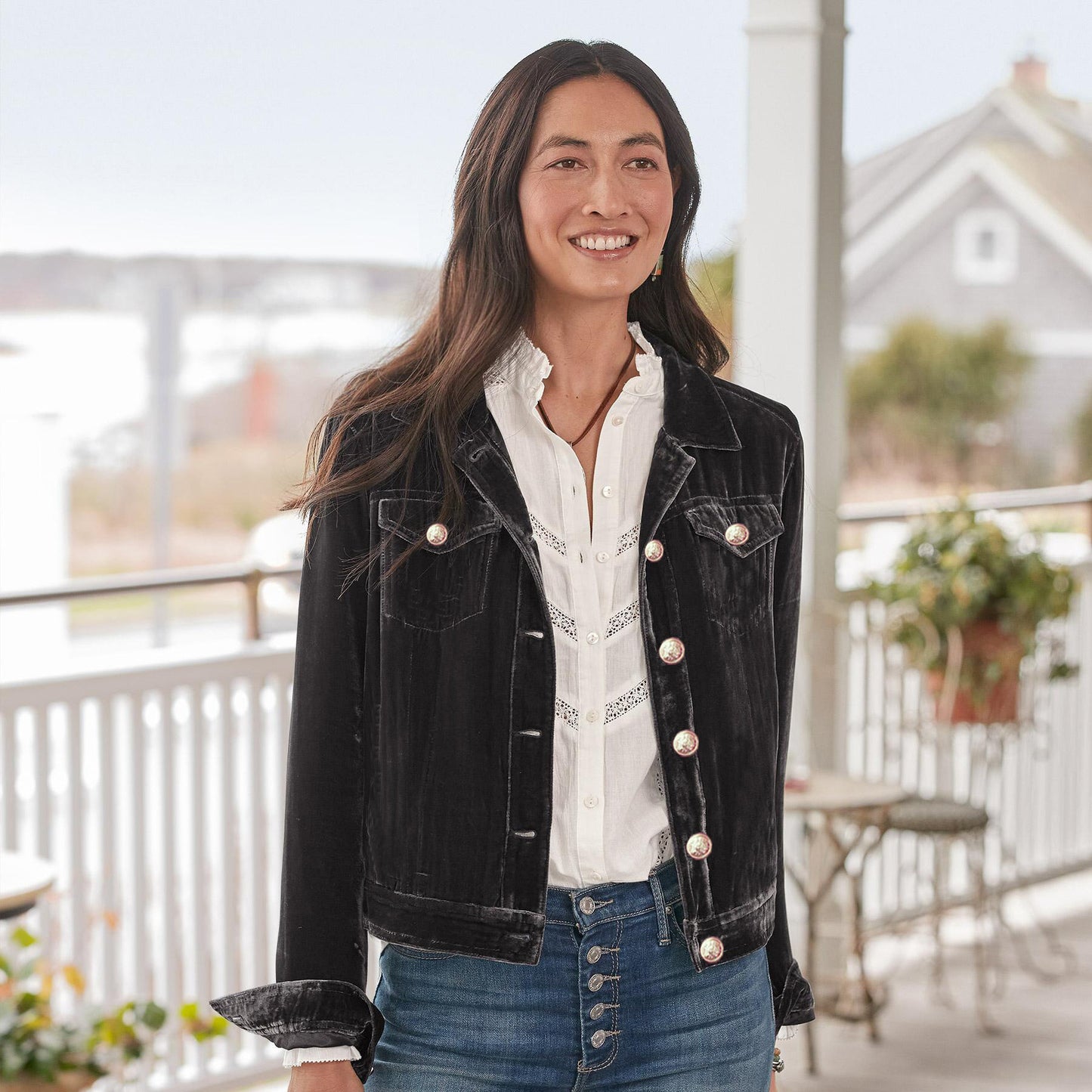 Women's Unique Slouchy Stylish Overalls Cropped Jackets
