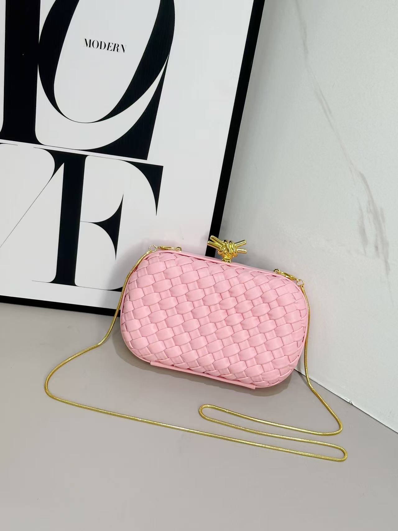 Dinner Woven Box Clutch Layer Leather Original Order Bags