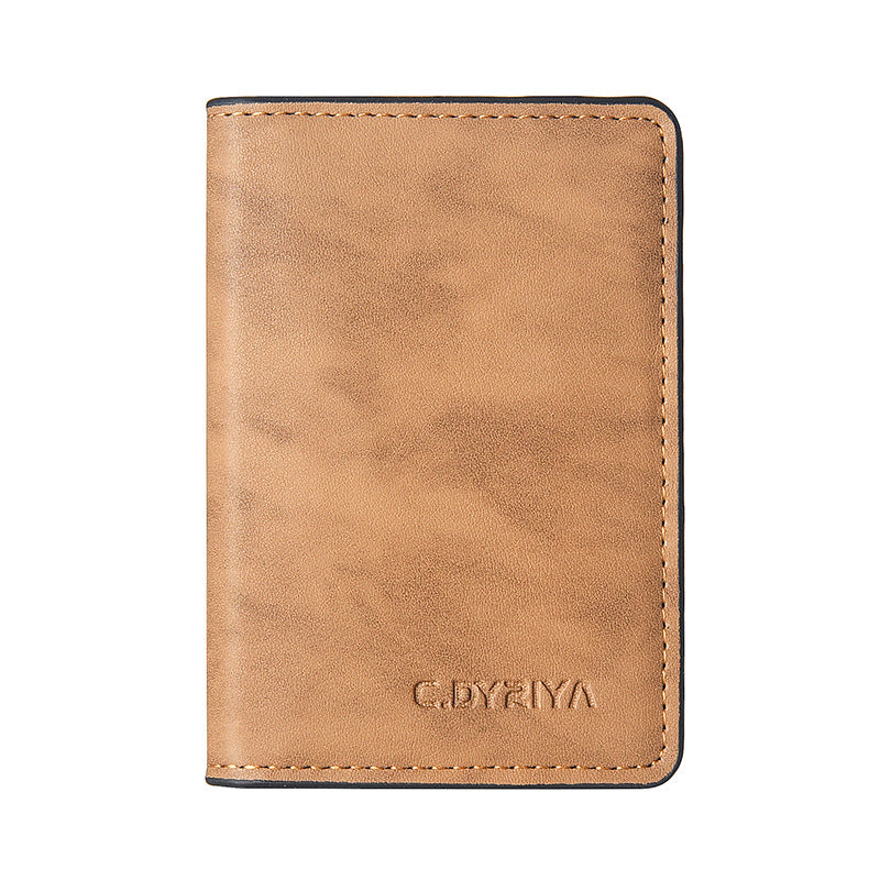 Men's Creative Swiping Simple Multiple Slots Card Holder
