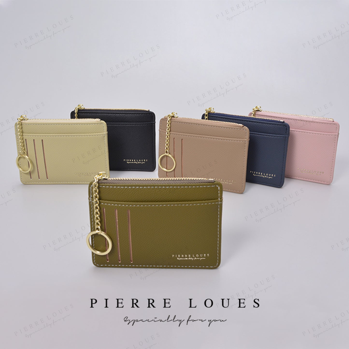 Women's Zipper Korean Mini Multiple Slots Cover Card Holder