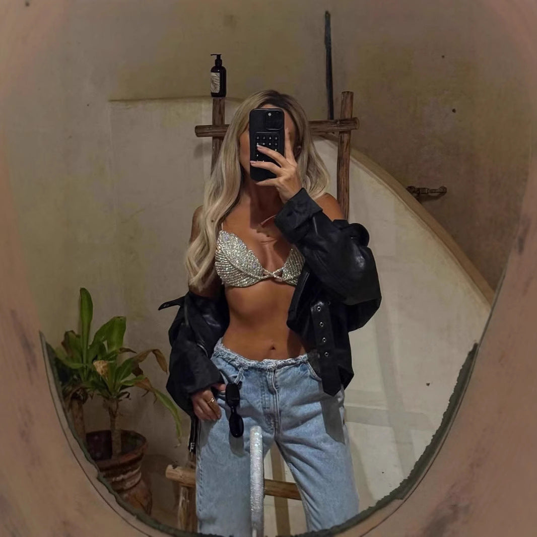 Luxury Senior Sexy Hot Personality Street Tops