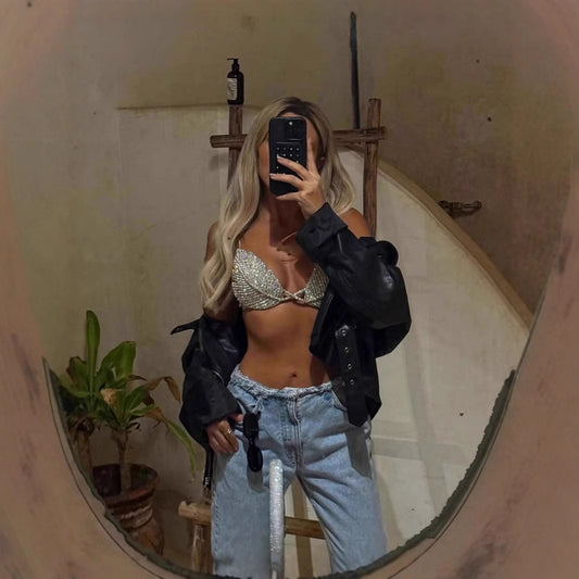 Luxury Senior Sexy Hot Personality Street Tops
