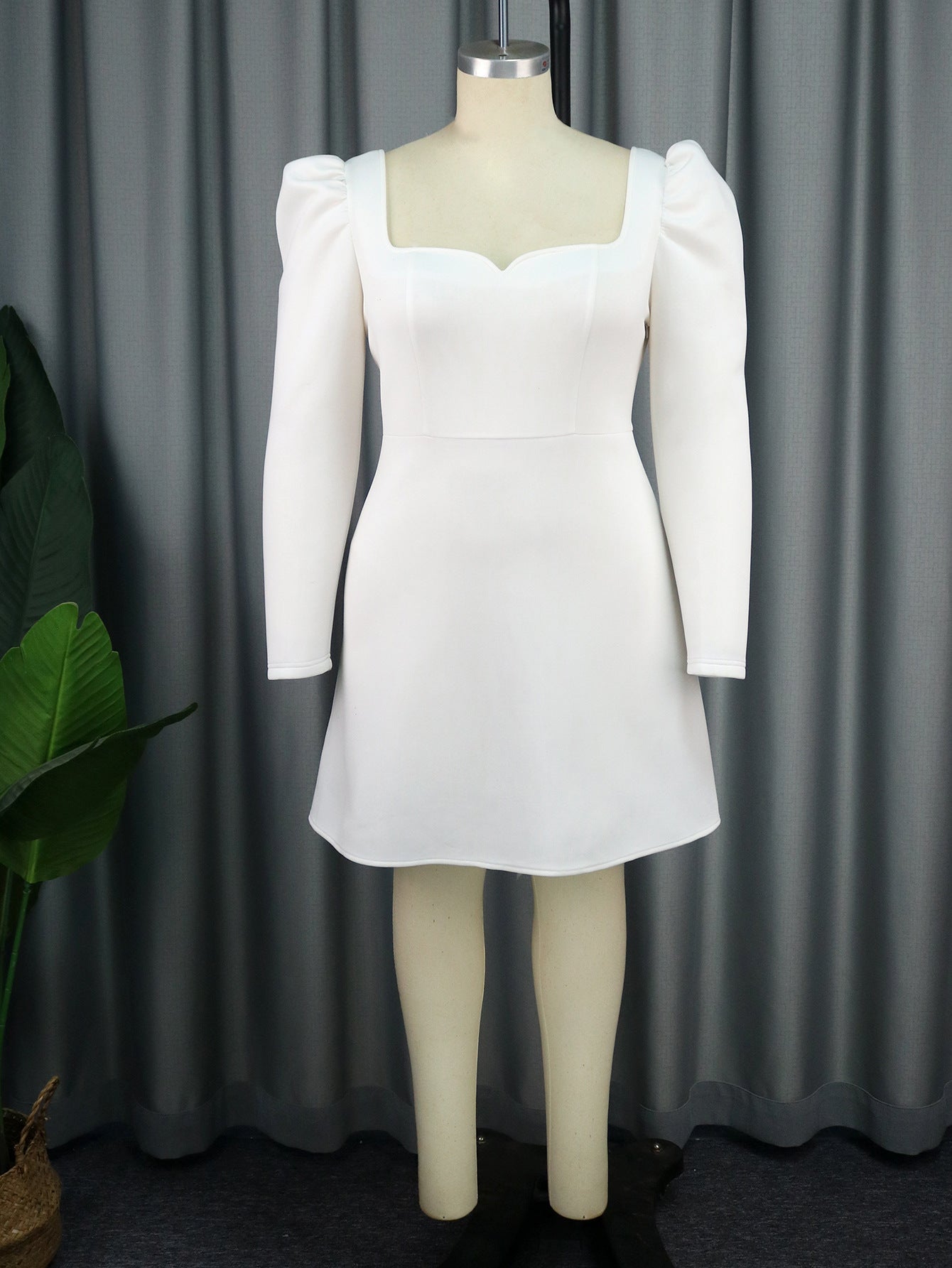 Collar Long Sleeve Dress Banquet Party Dresses