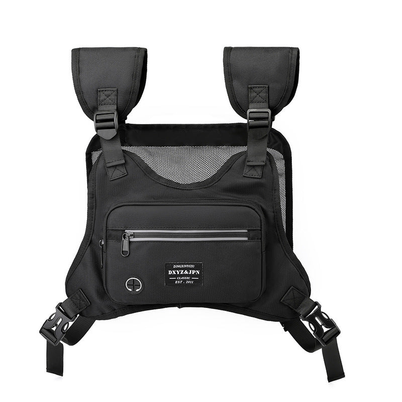 Personalized Work Clothes Vest Tide Simple Men's Chest Bags