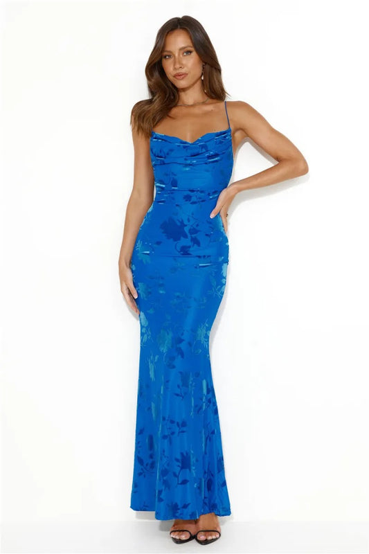 Blue Dress Casual Elegant Summer Private Dresses