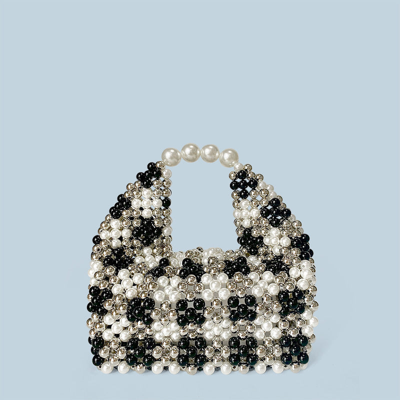 Advanced Texture Handmade Sier Beaded Pillow Handbags