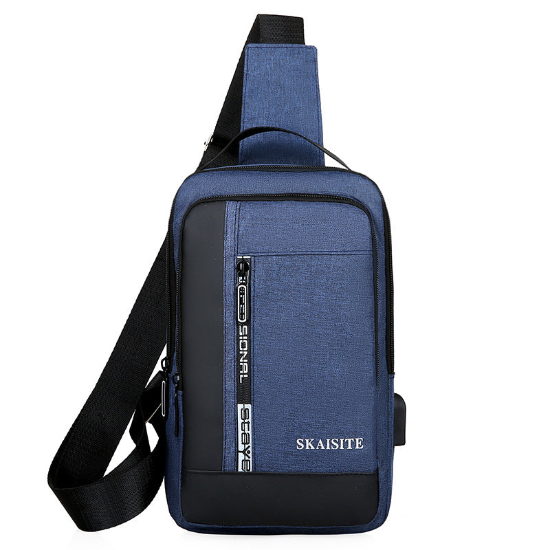 Men's New Oxford Cloth Fashion Korean Men's Chest Bags