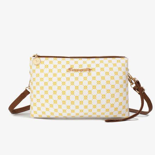 Women's Simple Printed Fashion Double Layer Mobile Crossbody Bags