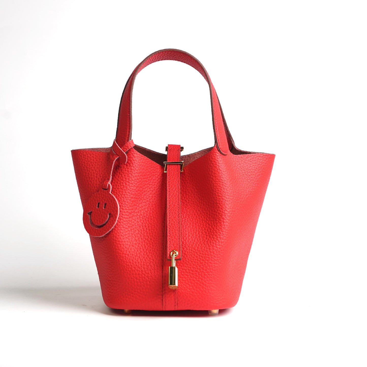 Women's Vegetable Basket Versatile Genuine Leather High Handbags