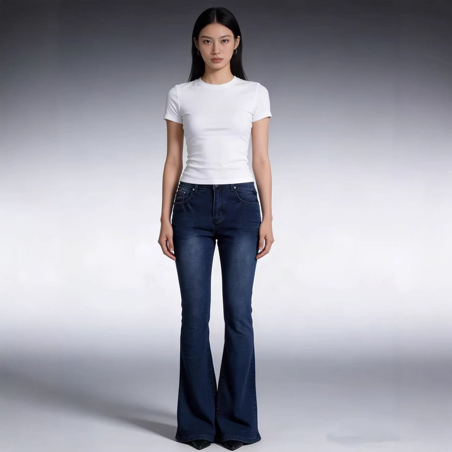 Women's Retro Skinny Hot Slimming Versatile Trousers Jeans
