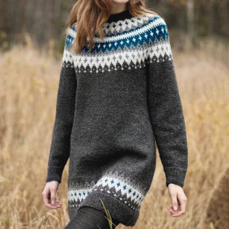 Women's Iceland Retro Jacquard Woolen Fashion Long Skirts