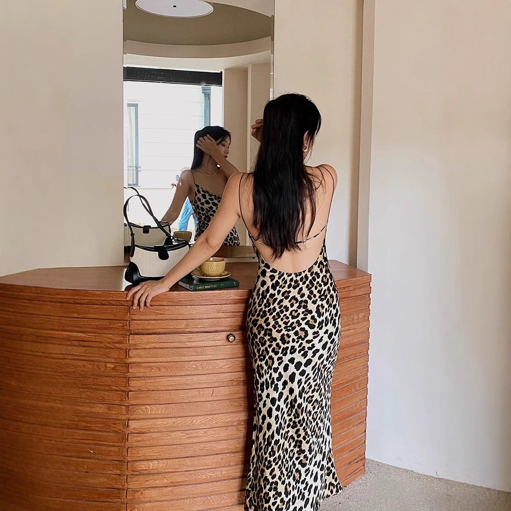 Summer Style Hot Animal Pattern Printed Strap Dresses