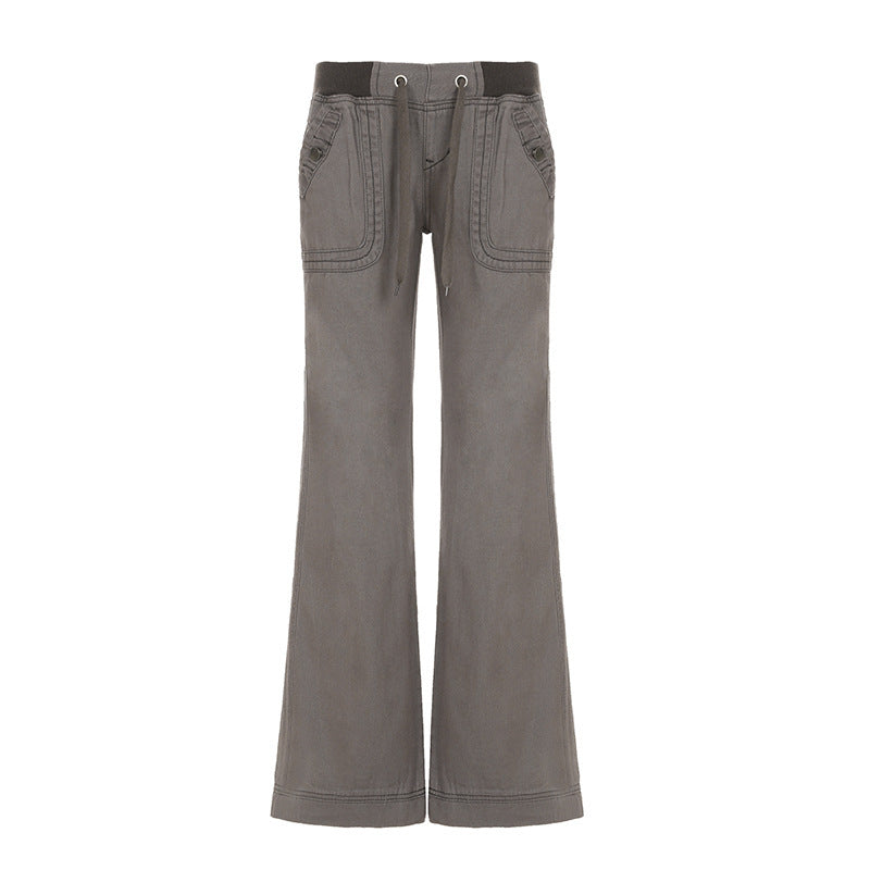 Women's Slim Fit Slimming Work Clothes Trousers Jeans