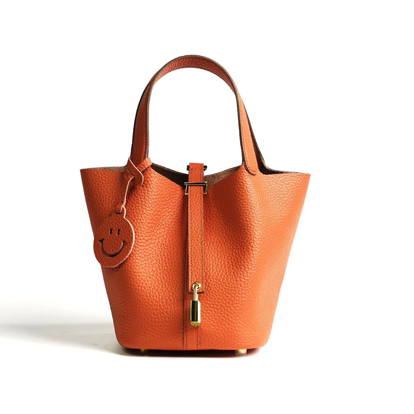 Women's Vegetable Basket Versatile Genuine Leather High Handbags