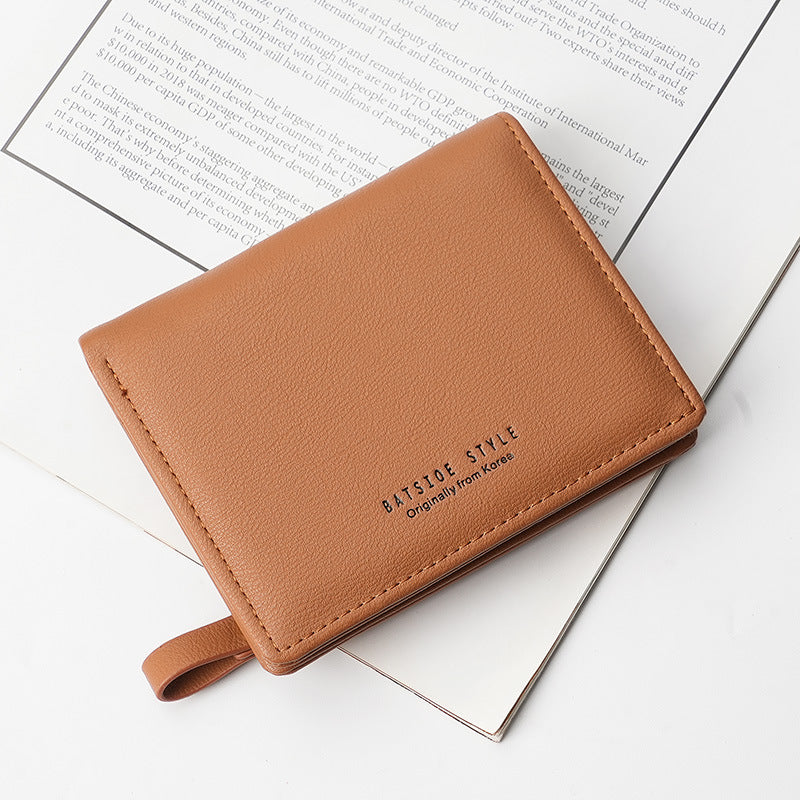 Women's Short Korean Style Fresh Two Fold Ladies Wallets