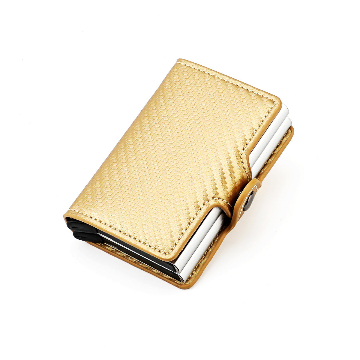 Aluminum Alloy Credit Box Automatic Gold Card Holder