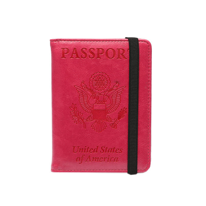 Vaccine Passport Leather Sheath Storage Document Bags