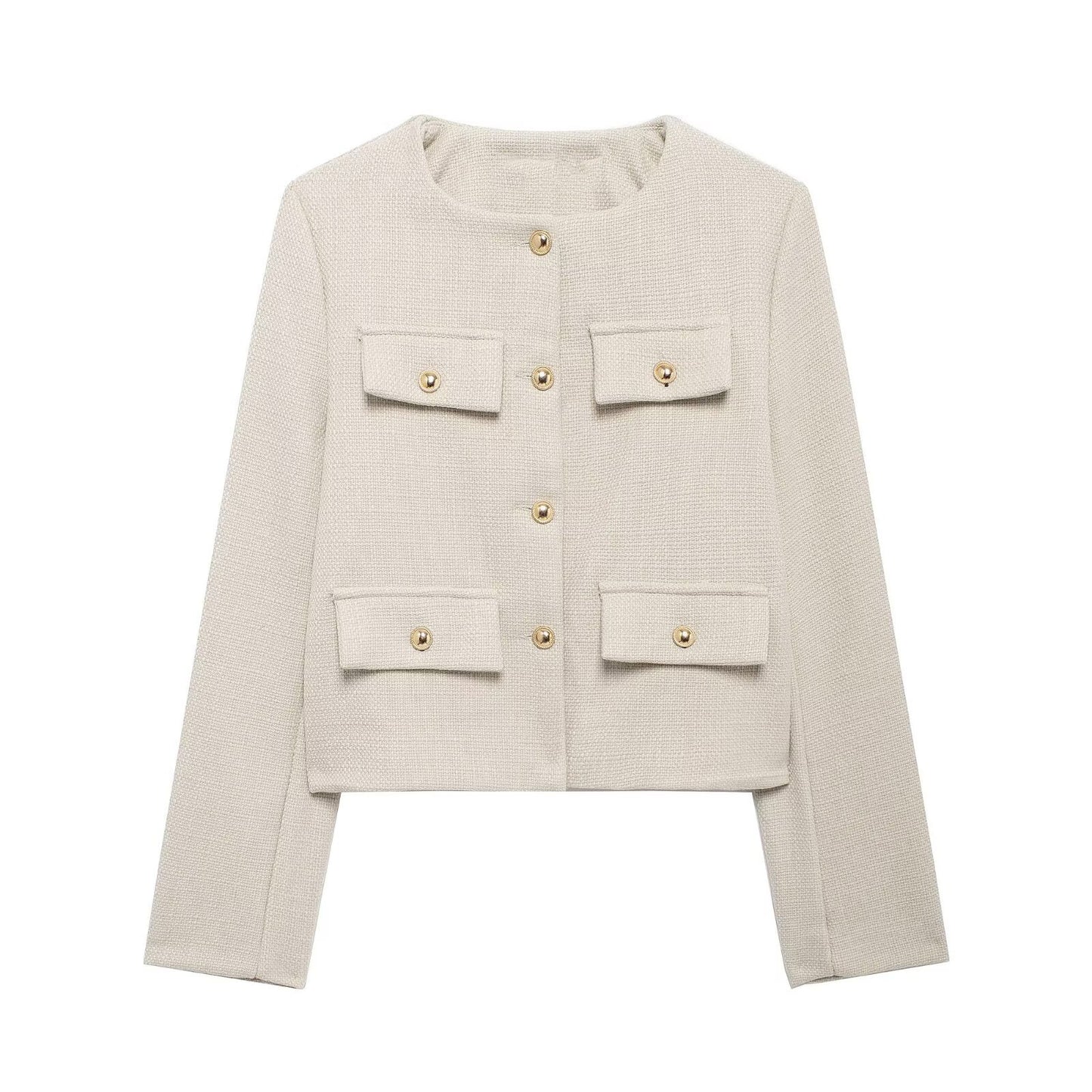 Women's Classic Style Fashion Button Decoration Coats