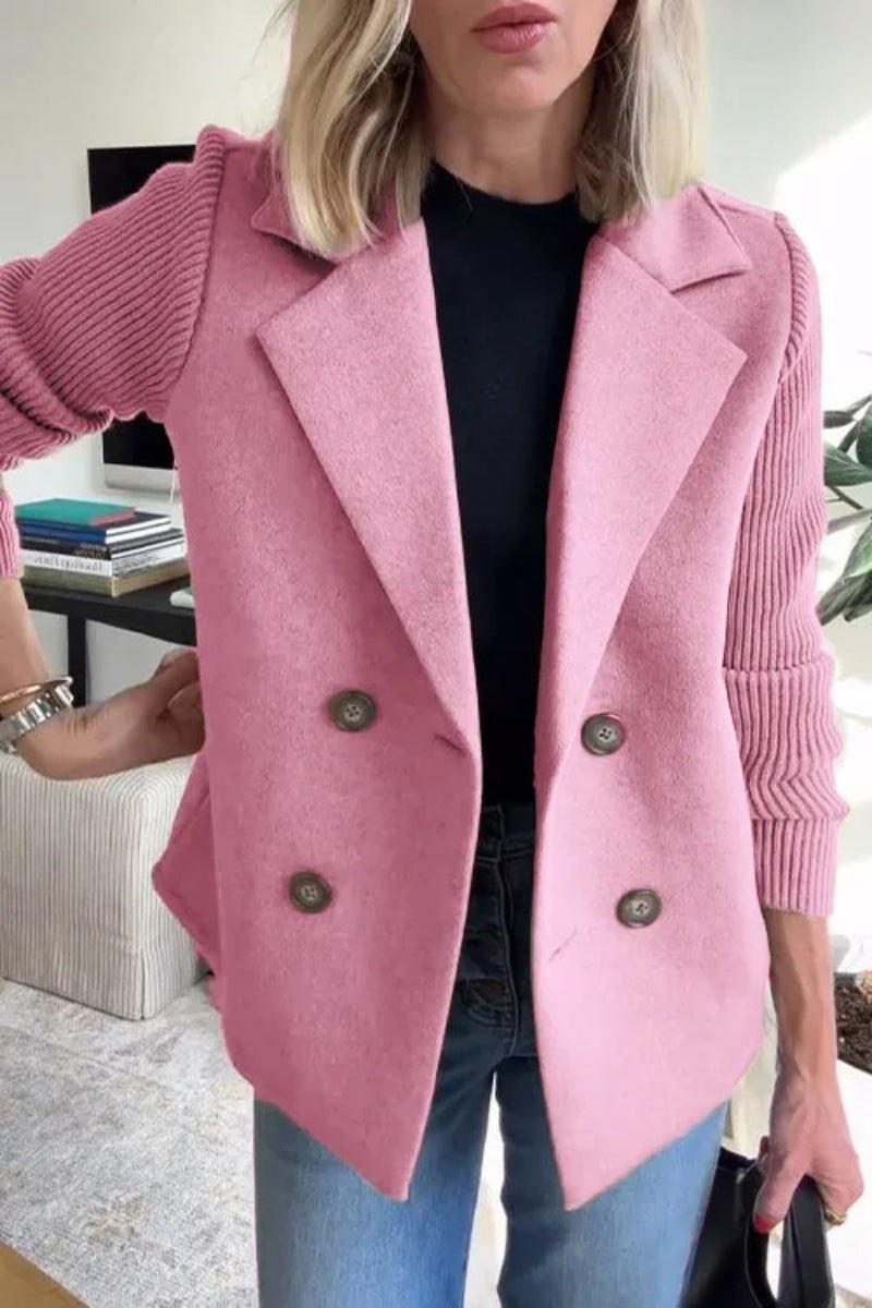 Popular Women's Spring Collar Casual Woolen Tops