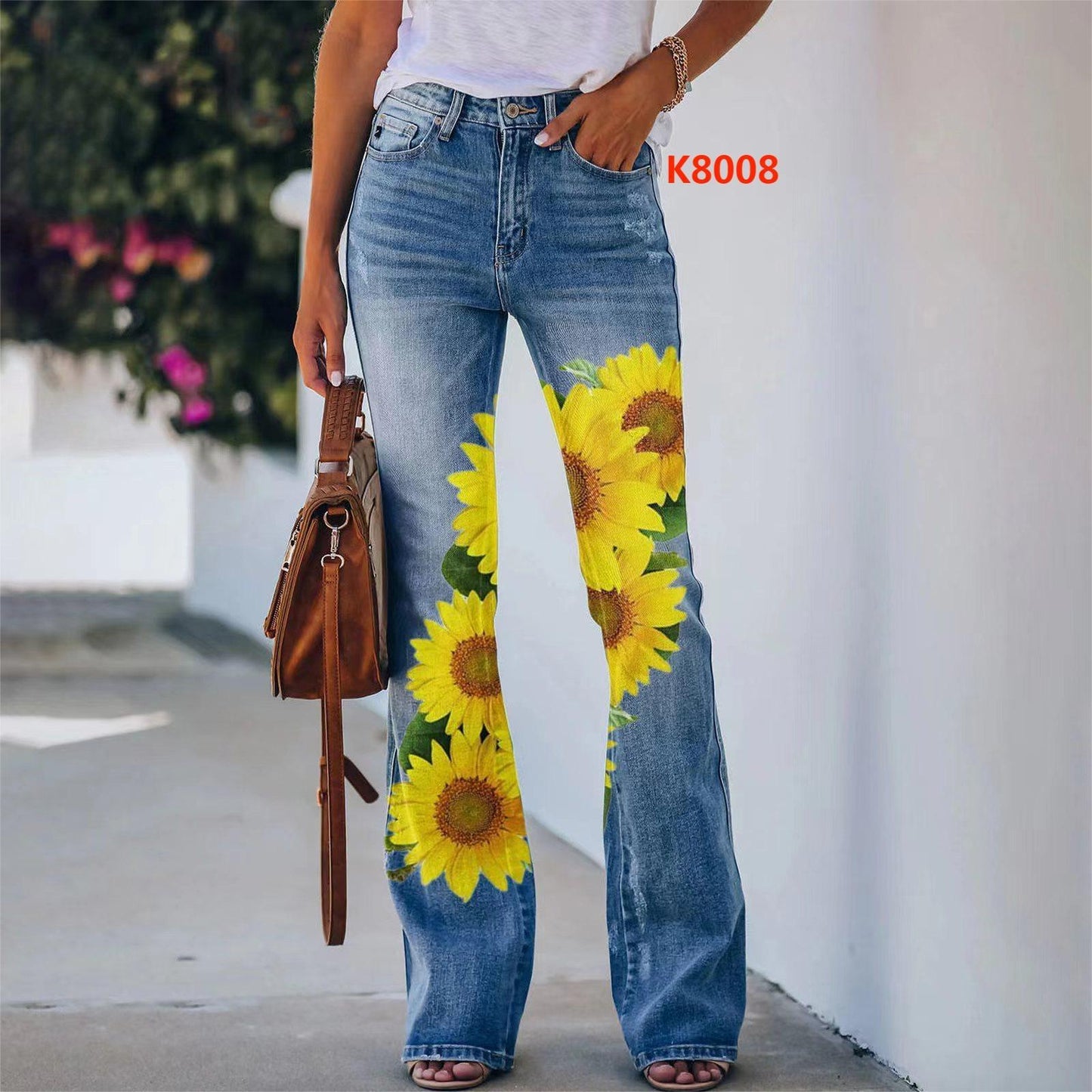 Women's Imitation Fashion Casual Trousers Thin Women's Jeans