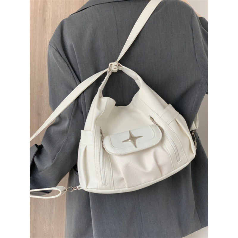 Women's Soft Leather Large Capacity Totes Niche Handbags