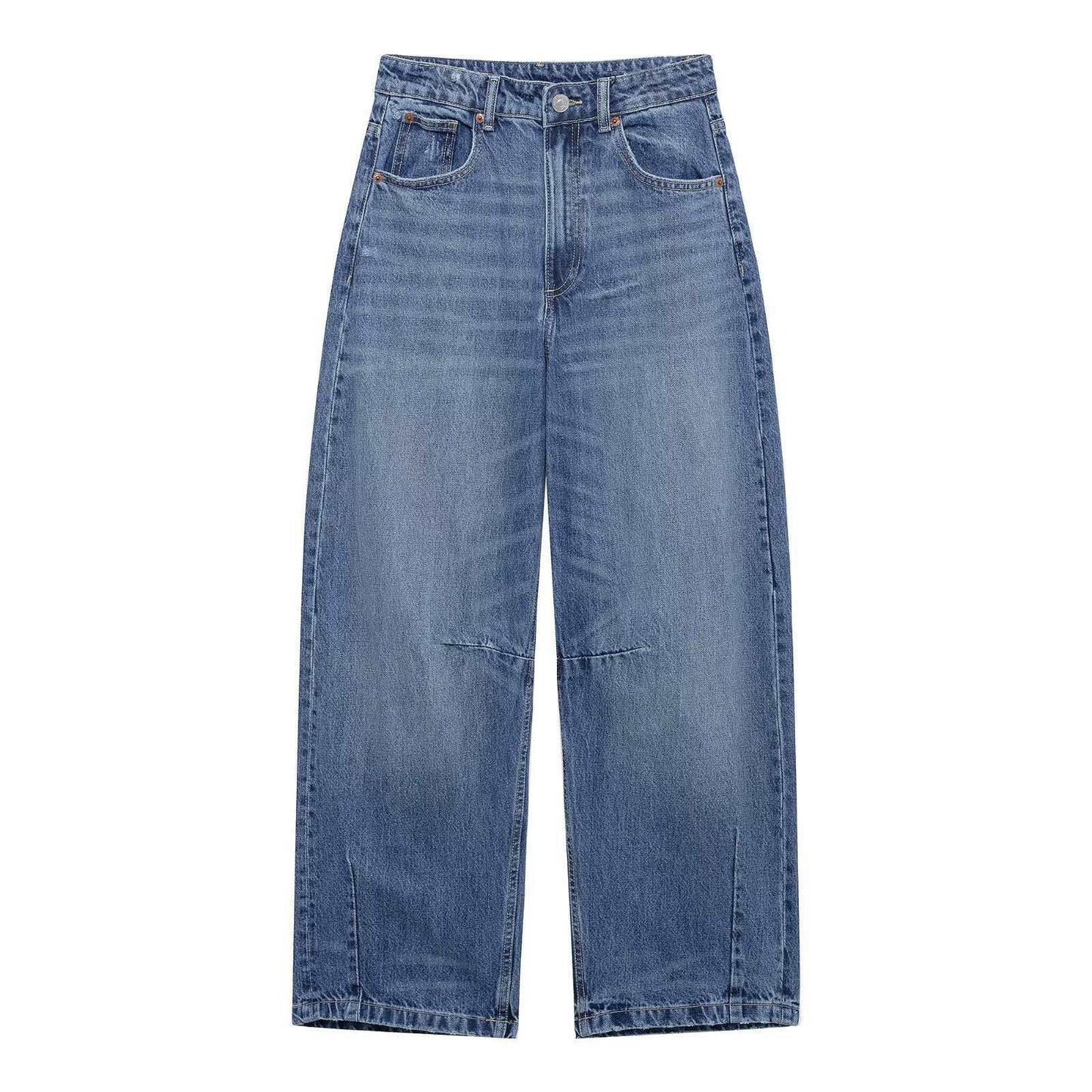 Women's Loose Balloon Spring Style Blue Jeans