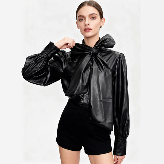 Women's French Style Temperament Autumn High-grade Fashionable Elegant Loose Blouses