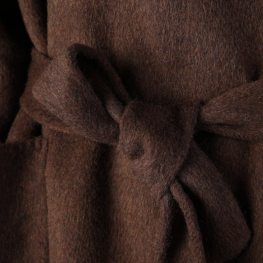 Women's High-grade Graceful Fashionable Double-sided Woolen Large Coats