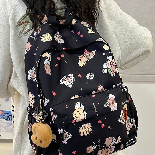 Female Style Large Capacity Leisure Cute Middle School Students' Schoolbags