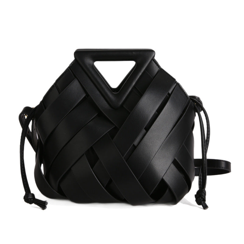 Women's High-grade Hand-woven Soft Leather Vegetable Basket Crossbody Bags